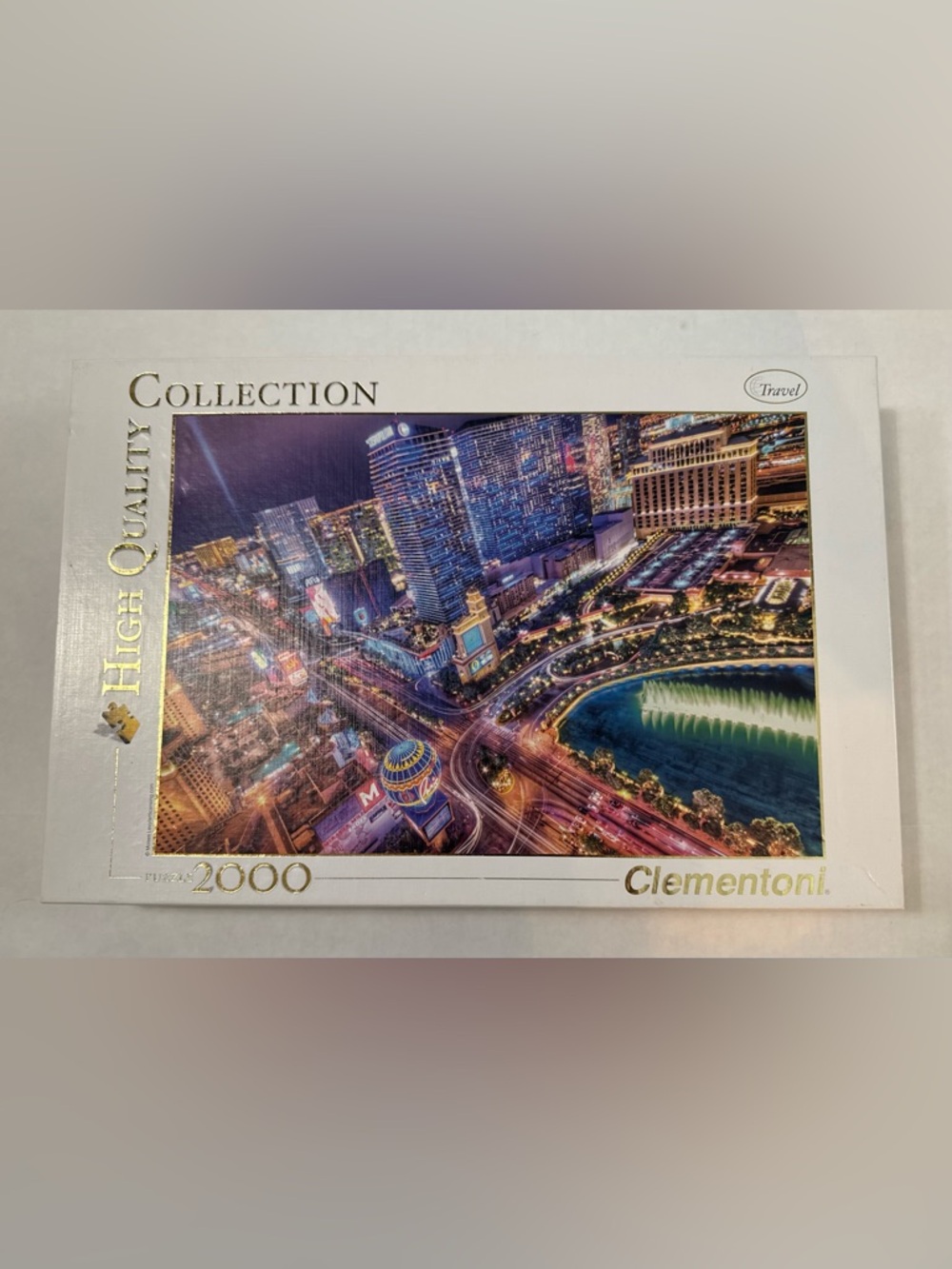 Clementoni Las Vegas At Night 2000 Piece Puzzle High Quality Collection